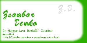 zsombor demko business card